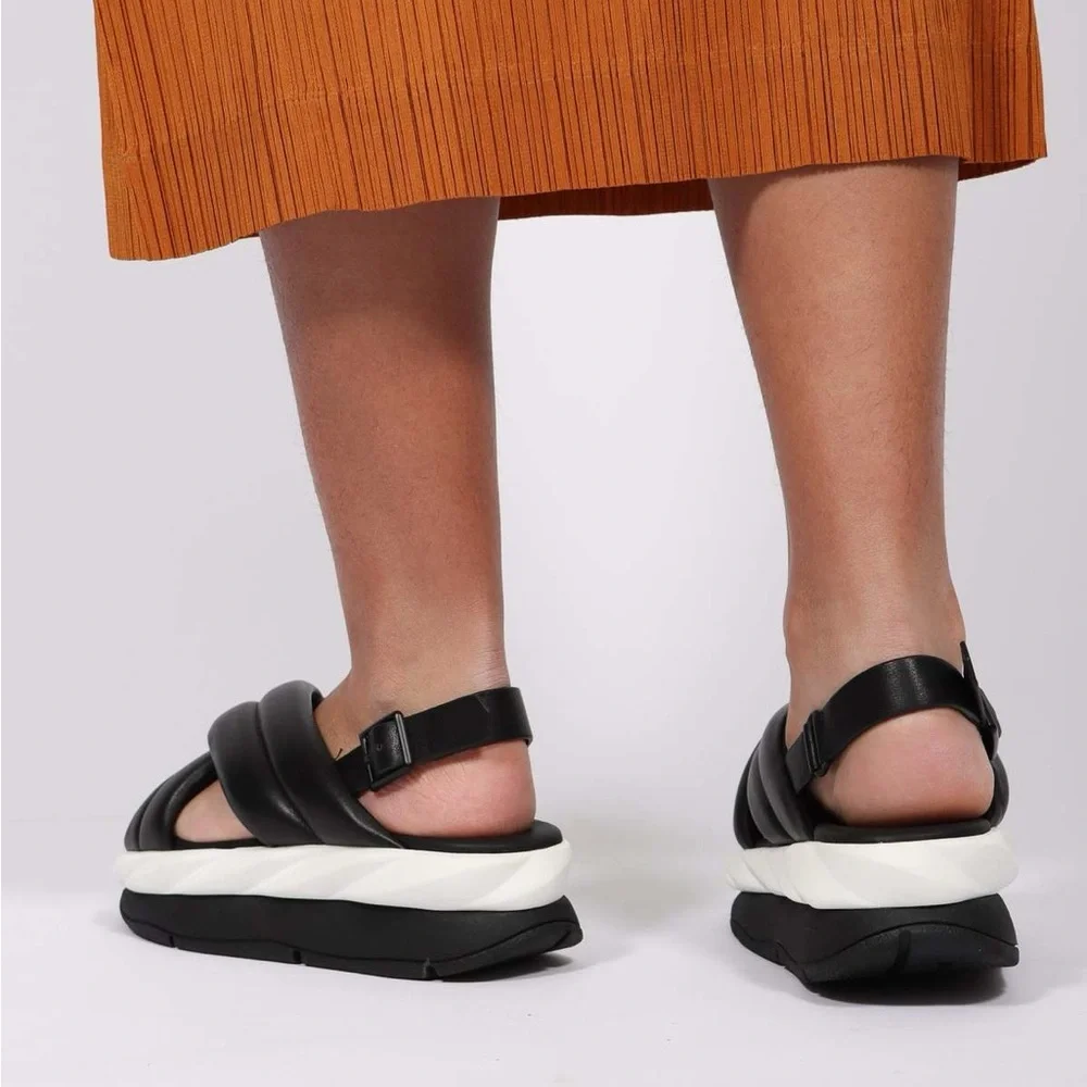 4CCCCEES Cross-Strap Mellow Sandals Black and White Size 39 / 8.5 - Picture 8 of 16